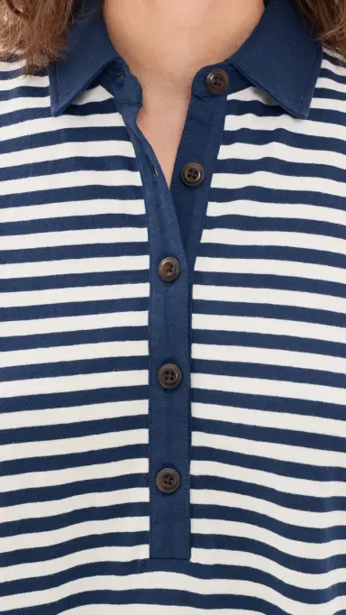 Faherty Cotton Knit Dress Shadow Bay Stripe M | Thumbnail 6 Faherty Cotton Knit Dress Shadow Bay Stripe M | Thumbnail 6