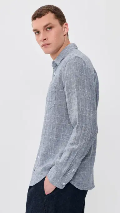 RAILS Gracy Button Down Shirt Navy White | Thumbnail 4 RAILS Gracy Button Down Shirt Navy White | Thumbnail 4