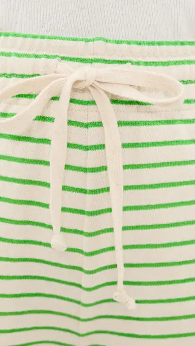 ASKK NY triped weat Shorts Green tripe | Thumbnail 6 ASKK NY triped weat Shorts Green tripe | Thumbnail 6