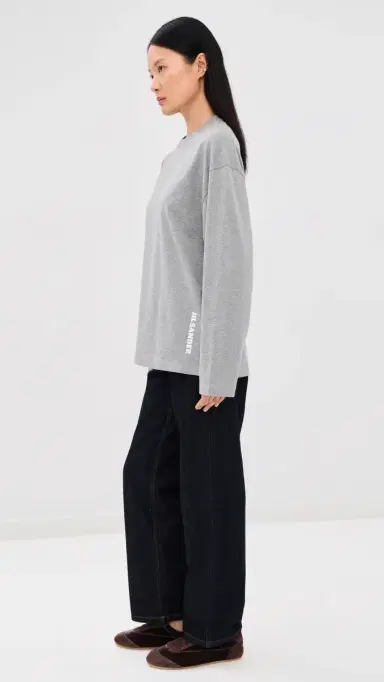 Jil Sander Long Sleeve T-Shirt ondon Fog | Thumbnail 4 Jil Sander Long Sleeve T-Shirt ondon Fog | Thumbnail 4