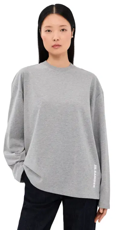 Jil Sander Long Sleeve T-Shirt ondon Fog | Thumbnail 1 Jil Sander Long Sleeve T-Shirt ondon Fog | Thumbnail 1