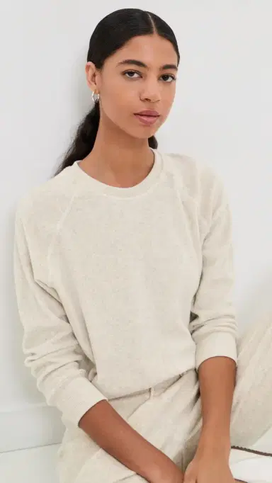 perfectwhitetee aylor Terry Sweatshirt Oatmeal | Thumbnail 2 perfectwhitetee aylor Terry Sweatshirt Oatmeal | Thumbnail 2