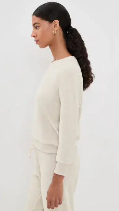 perfectwhitetee aylor Terry Sweatshirt Oatmeal | Thumbnail 5 perfectwhitetee aylor Terry Sweatshirt Oatmeal | Thumbnail 5