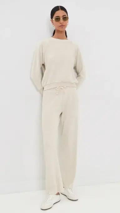 perfectwhitetee aylor Terry Sweatshirt Oatmeal | Thumbnail 6 perfectwhitetee aylor Terry Sweatshirt Oatmeal | Thumbnail 6