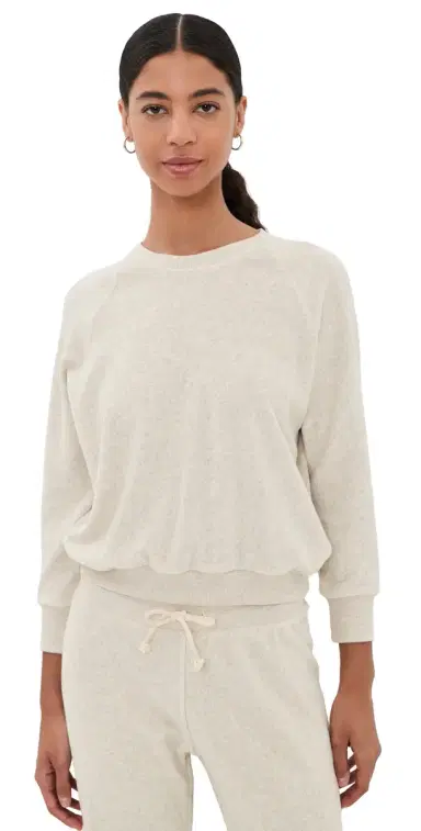 perfectwhitetee aylor Terry Sweatshirt Oatmeal | Thumbnail 1 perfectwhitetee aylor Terry Sweatshirt Oatmeal | Thumbnail 1