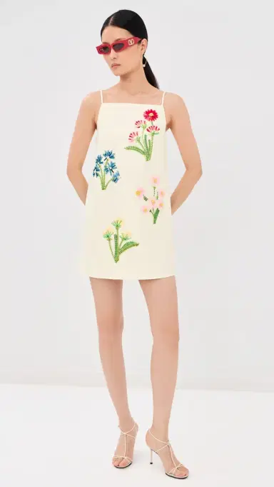 LEO LIN Leia Wool Mini Dress Wildflower 8 | Thumbnail 5 LEO LIN Leia Wool Mini Dress Wildflower 8 | Thumbnail 5