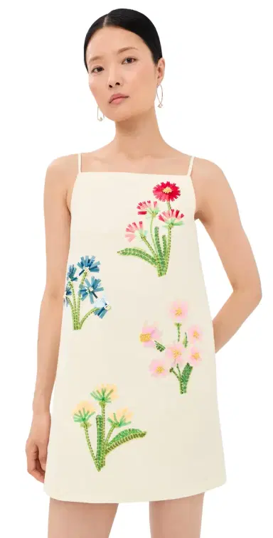 LEO LIN Leia Wool Mini Dress Wildflower 8 | Thumbnail 1 LEO LIN Leia Wool Mini Dress Wildflower 8 | Thumbnail 1