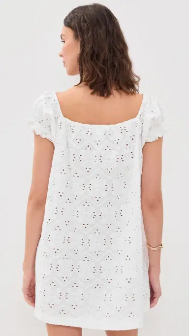 La Maregold The Ophelia Dress White Diamond Eyelet | Thumbnail 3 La Maregold The Ophelia Dress White Diamond Eyelet | Thumbnail 3
