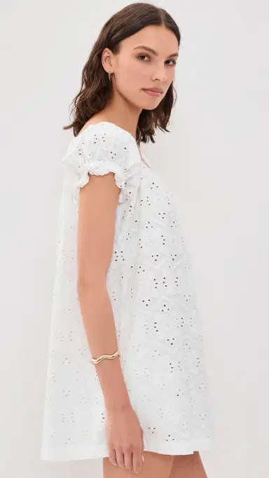 La Maregold The Ophelia Dress White Diamond Eyelet | Thumbnail 4 La Maregold The Ophelia Dress White Diamond Eyelet | Thumbnail 4
