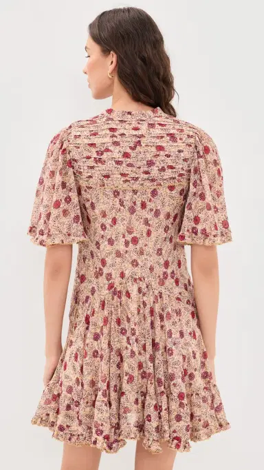 ISABEL MARANT ÉTOILE Daynia Dress Ecru/Raspberry | Thumbnail 3 ISABEL MARANT ÉTOILE Daynia Dress Ecru/Raspberry | Thumbnail 3