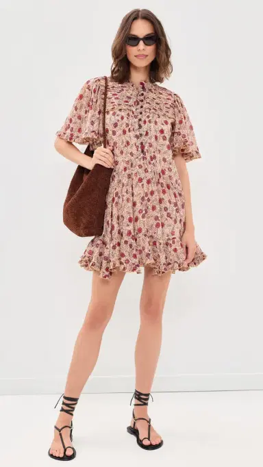 ISABEL MARANT ÉTOILE Daynia Dress Ecru/Raspberry | Thumbnail 5 ISABEL MARANT ÉTOILE Daynia Dress Ecru/Raspberry | Thumbnail 5