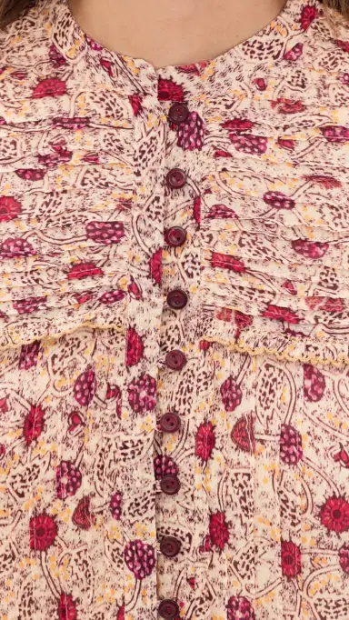 ISABEL MARANT ÉTOILE Daynia Dress Ecru/Raspberry | Thumbnail 6 ISABEL MARANT ÉTOILE Daynia Dress Ecru/Raspberry | Thumbnail 6