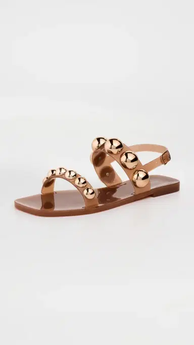 Jeffrey Campbell Gum-Drop Jelly Sandals Caramel Gold 8 | Thumbnail 2 Jeffrey Campbell Gum-Drop Jelly Sandals Caramel Gold 8 | Thumbnail 2