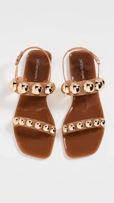 Jeffrey Campbell Gum-Drop Jelly Sandals Caramel Gold 8 | Thumbnail 5 Jeffrey Campbell Gum-Drop Jelly Sandals Caramel Gold 8 | Thumbnail 5