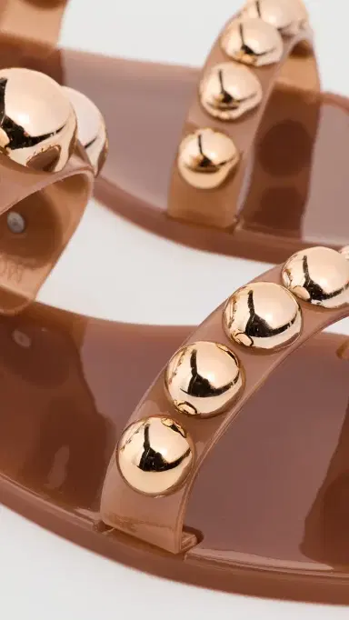 Jeffrey Campbell Gum-Drop Jelly Sandals Caramel Gold 8 | Thumbnail 6 Jeffrey Campbell Gum-Drop Jelly Sandals Caramel Gold 8 | Thumbnail 6