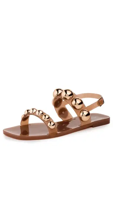 Jeffrey Campbell Gum-Drop Jelly Sandals Caramel Gold 8 | Thumbnail 1 Jeffrey Campbell Gum-Drop Jelly Sandals Caramel Gold 8 | Thumbnail 1