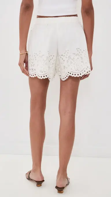 Sea Gardener Embellished Shorts White | Thumbnail 3 Sea Gardener Embellished Shorts White | Thumbnail 3