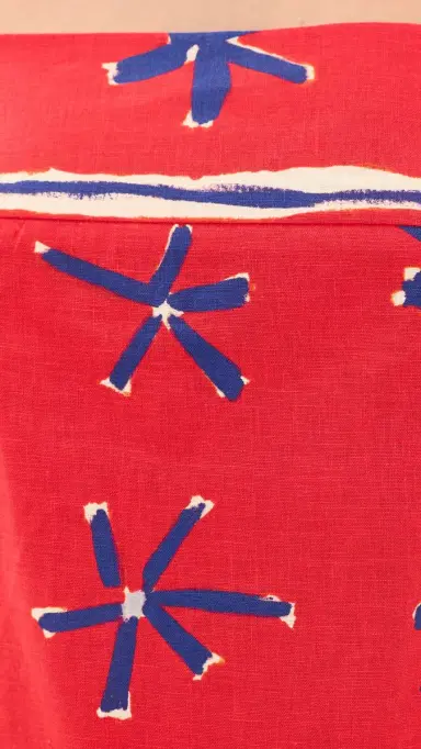 Staud Laura Linen Dress Painted Foulard | Thumbnail 5 Staud Laura Linen Dress Painted Foulard | Thumbnail 5