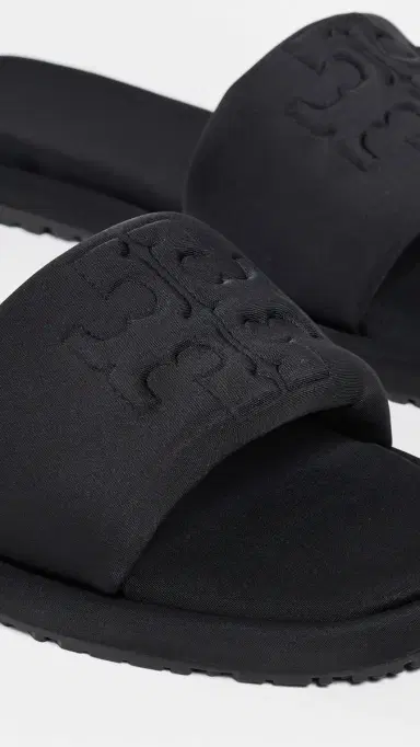 Tory Burch Double T Sport Slides Prefect Black Scuba 8 | Thumbnail 6 Tory Burch Double T Sport Slides Prefect Black Scuba 8 | Thumbnail 6