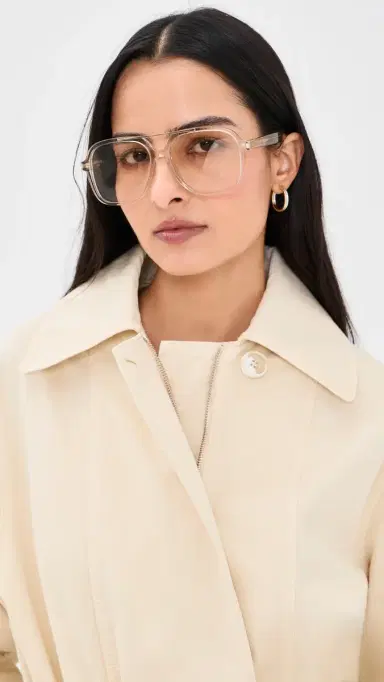 Saint Laurent SL 545 Aviator Sunglasses Beige/Yellow One Size | Thumbnail 3 Saint Laurent SL 545 Aviator Sunglasses Beige/Yellow One Size | Thumbnail 3