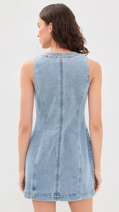 Z Supply Jolie Denim Mini Dress Avalon | Thumbnail 3 Z Supply Jolie Denim Mini Dress Avalon | Thumbnail 3