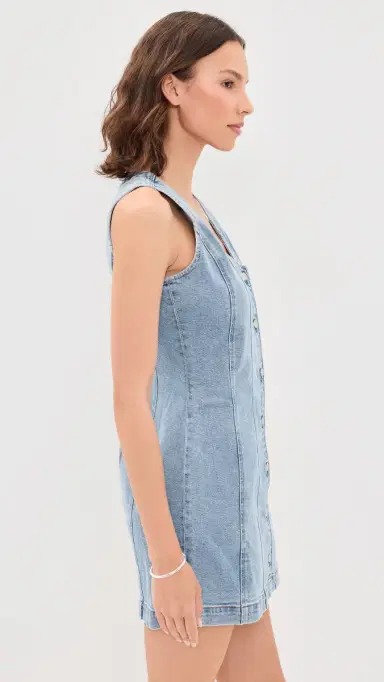Z Supply Jolie Denim Mini Dress Avalon | Thumbnail 4 Z Supply Jolie Denim Mini Dress Avalon | Thumbnail 4