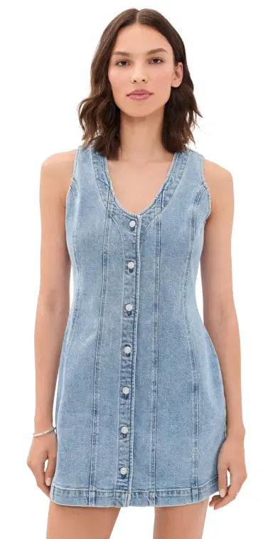 Z Supply Jolie Denim Mini Dress Avalon | Thumbnail 1 Z Supply Jolie Denim Mini Dress Avalon | Thumbnail 1
