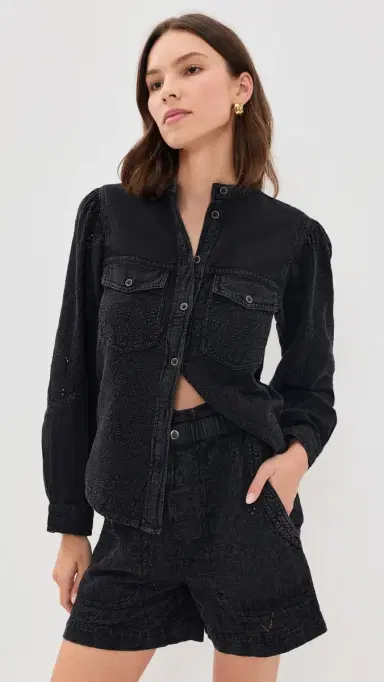 Isabel Marant Étoile Kaina Blouse Faded Black | Thumbnail 2 Isabel Marant Étoile Kaina Blouse Faded Black | Thumbnail 2