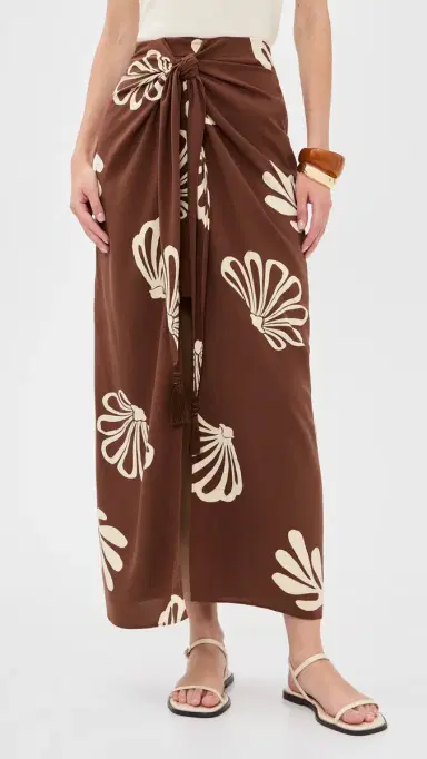 Dress To Brown aritime Front Knot Maxi Skirt Brown aritime | Thumbnail 2 Dress To Brown aritime Front Knot Maxi Skirt Brown aritime | Thumbnail 2