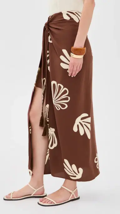 Dress To Brown aritime Front Knot Maxi Skirt Brown aritime | Thumbnail 4 Dress To Brown aritime Front Knot Maxi Skirt Brown aritime | Thumbnail 4