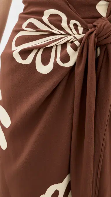 Dress To Brown aritime Front Knot Maxi Skirt Brown aritime | Thumbnail 6 Dress To Brown aritime Front Knot Maxi Skirt Brown aritime | Thumbnail 6