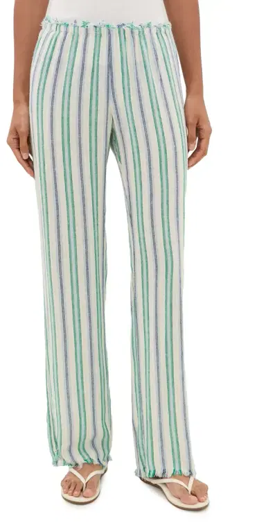 XÍRENA Joseph Pants Blue Moss tripe | Thumbnail 1 XÍRENA Joseph Pants Blue Moss tripe | Thumbnail 1