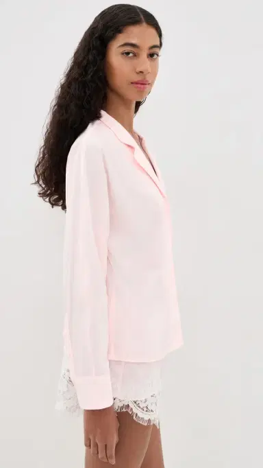 MAUDE CLUB Dakota Button Down Shirt Baby Pink | Thumbnail 4 MAUDE CLUB Dakota Button Down Shirt Baby Pink | Thumbnail 4