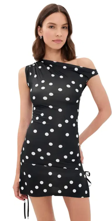 Lioness Original Sin Mini Dress Noir Polka | Thumbnail 1 Lioness Original Sin Mini Dress Noir Polka | Thumbnail 1