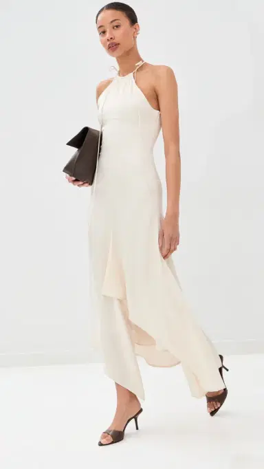 Victoria Beckham Halter Neck Draped Dress | Thumbnail 2 Victoria Beckham Halter Neck Draped Dress | Thumbnail 2