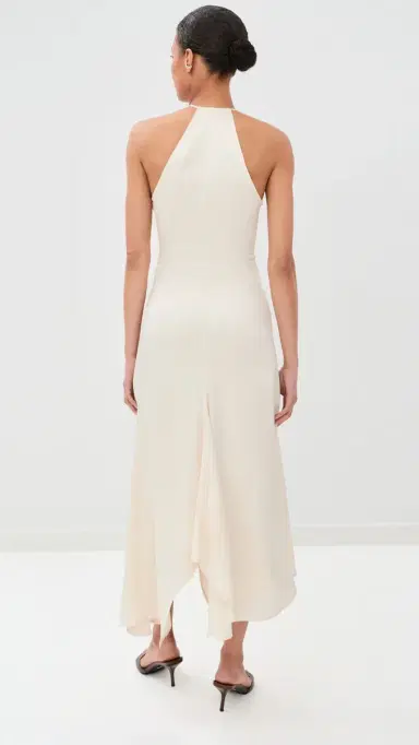 Victoria Beckham Halter Neck Draped Dress | Thumbnail 3 Victoria Beckham Halter Neck Draped Dress | Thumbnail 3