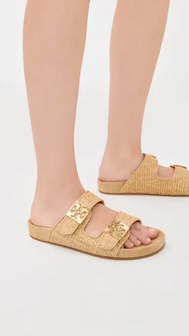 Tory Burch Mellow Raffia Slides Havana Sand/Light Teak 8 | Thumbnail 3 Tory Burch Mellow Raffia Slides Havana Sand/Light Teak 8 | Thumbnail 3