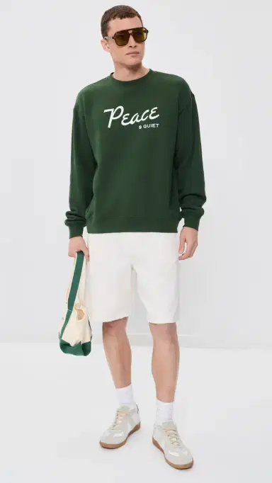 Museum of Peace and Quiet Diner Crewneck Sweatshirt Forest | Thumbnail 5 Museum of Peace and Quiet Diner Crewneck Sweatshirt Forest | Thumbnail 5