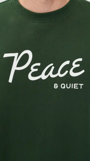 Museum of Peace and Quiet Diner Crewneck Sweatshirt Forest | Thumbnail 6 Museum of Peace and Quiet Diner Crewneck Sweatshirt Forest | Thumbnail 6