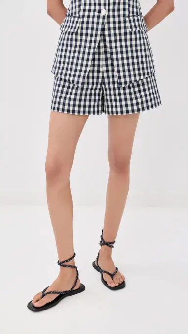 Veronica Beard Haina Shorts Navy/Dove | Thumbnail 2 Veronica Beard Haina Shorts Navy/Dove | Thumbnail 2