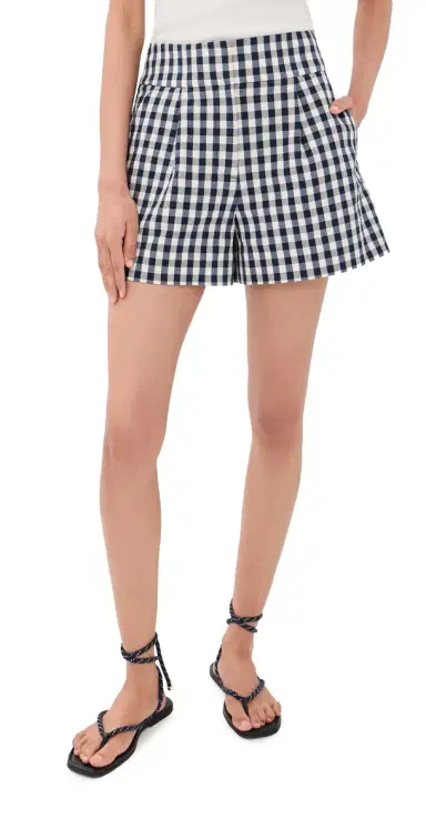 Veronica Beard Haina Shorts Navy/Dove | Thumbnail 1 Veronica Beard Haina Shorts Navy/Dove | Thumbnail 1