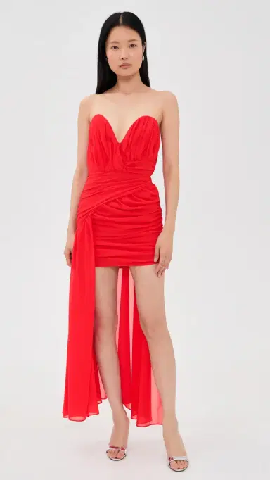 Bardot Remalia Strapless Mini Dress Fire Red 2 | Thumbnail 2 Bardot Remalia Strapless Mini Dress Fire Red 2 | Thumbnail 2