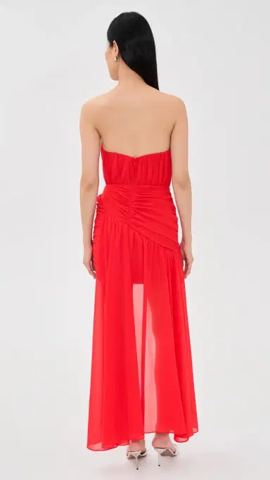 Bardot Remalia Strapless Mini Dress Fire Red 2 | Thumbnail 3 Bardot Remalia Strapless Mini Dress Fire Red 2 | Thumbnail 3