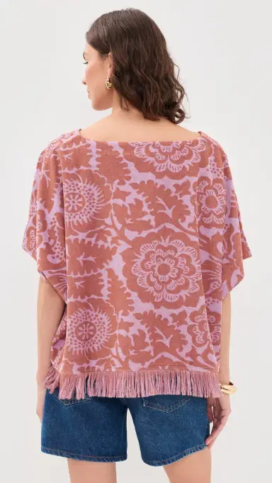 Essentiel Antwerp Jorlando Towel Jersey V Top Combo Violette | Thumbnail 3 Essentiel Antwerp Jorlando Towel Jersey V Top Combo Violette | Thumbnail 3