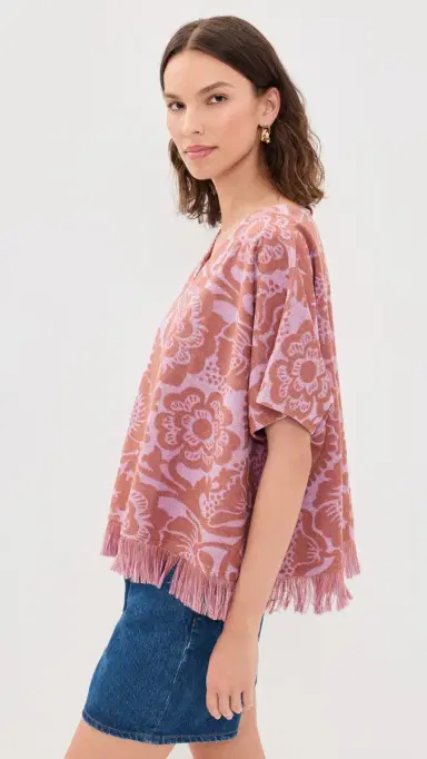 Essentiel Antwerp Jorlando Towel Jersey V Top Combo Violette | Thumbnail 4 Essentiel Antwerp Jorlando Towel Jersey V Top Combo Violette | Thumbnail 4