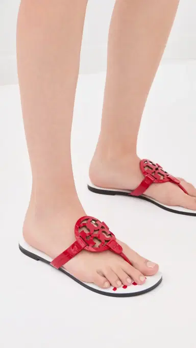 Tory Burch Miller Nail Polish Sandals Flash Red 5 | Thumbnail 3 Tory Burch Miller Nail Polish Sandals Flash Red 5 | Thumbnail 3