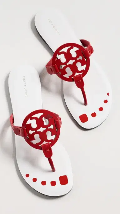 Tory Burch Miller Nail Polish Sandals Flash Red 5 | Thumbnail 5 Tory Burch Miller Nail Polish Sandals Flash Red 5 | Thumbnail 5