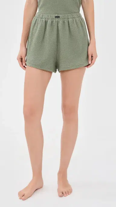 Lunya Cotton eersucker Shorts Fresh Herb | Thumbnail 2 Lunya Cotton eersucker Shorts Fresh Herb | Thumbnail 2