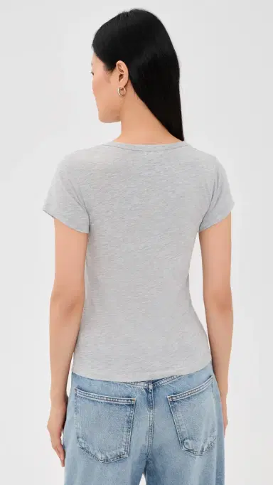 Éterne Fitted T-hirt Heather Grey | Thumbnail 3 Éterne Fitted T-hirt Heather Grey | Thumbnail 3
