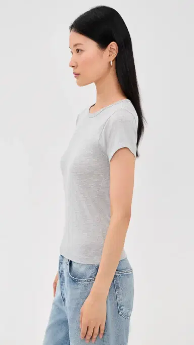 Éterne Fitted T-hirt Heather Grey | Thumbnail 4 Éterne Fitted T-hirt Heather Grey | Thumbnail 4